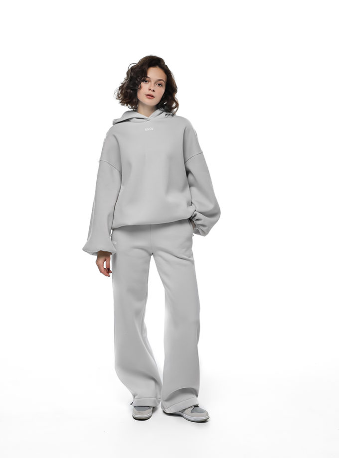 Штани рівні з фіксатором утеплені W25  холодний сірий MMSW (MMSW_OW-02)