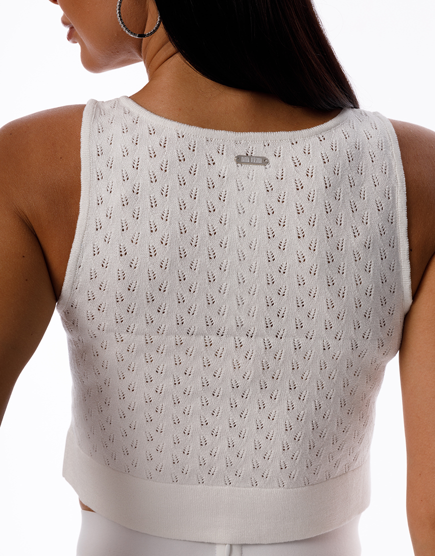 khxDSCChBByTIvD1ldRLMytziXXuAsuyb1FAVF1T Топ в`язаний Ажур GANNA PTASHKA (GNPT_TopKOLOSKU_W_SS25_11-1) - фото 5