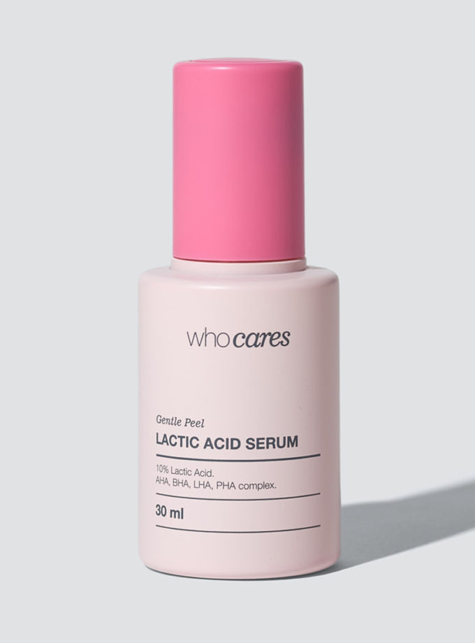 Незмивна сироватка-пілінг із молочною кислотою для обличчя WHOCARES (WC_000005736)