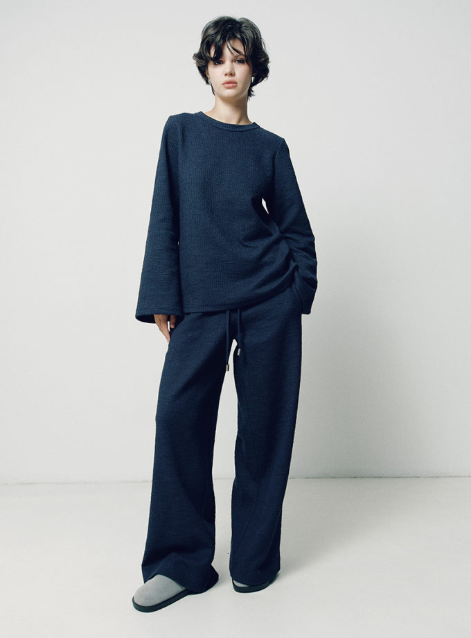 Брюки букле сині NOMA STUDIO (NOMA_602025)