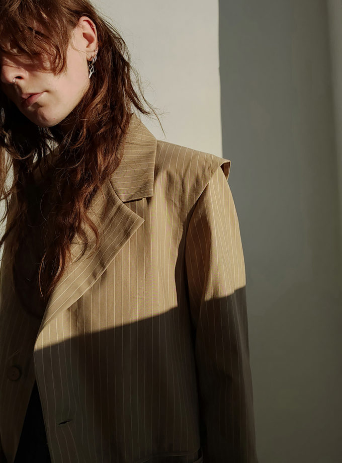 Піджак бежевий в полоску CHERESHNIVSKA (CHRSHNVSK_21522.s)