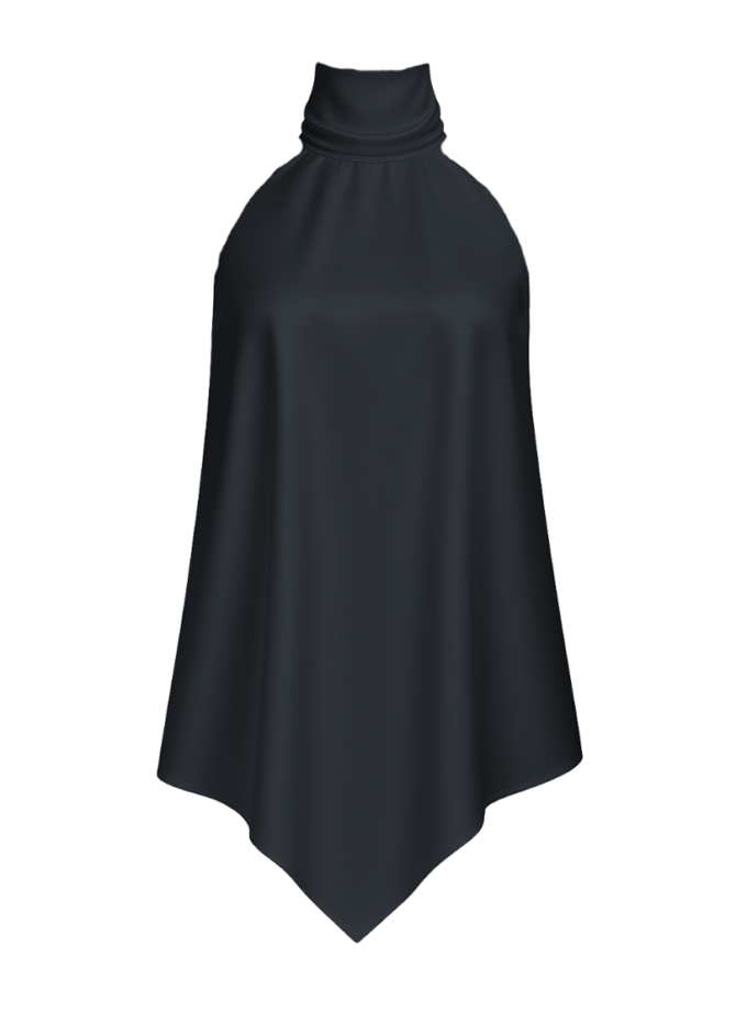 Халтер топ чорний ALEXANDER VANAVI (AV_SIREN_00)