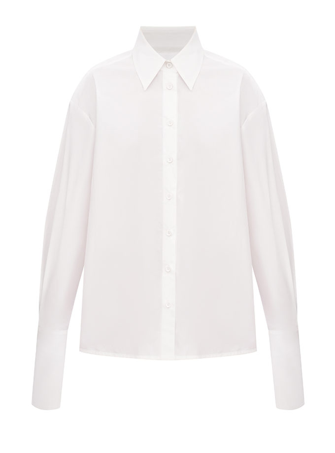 Біла сорочка з довгим рукавом — база Тихої сили AMBITNA (Ambtn_16)