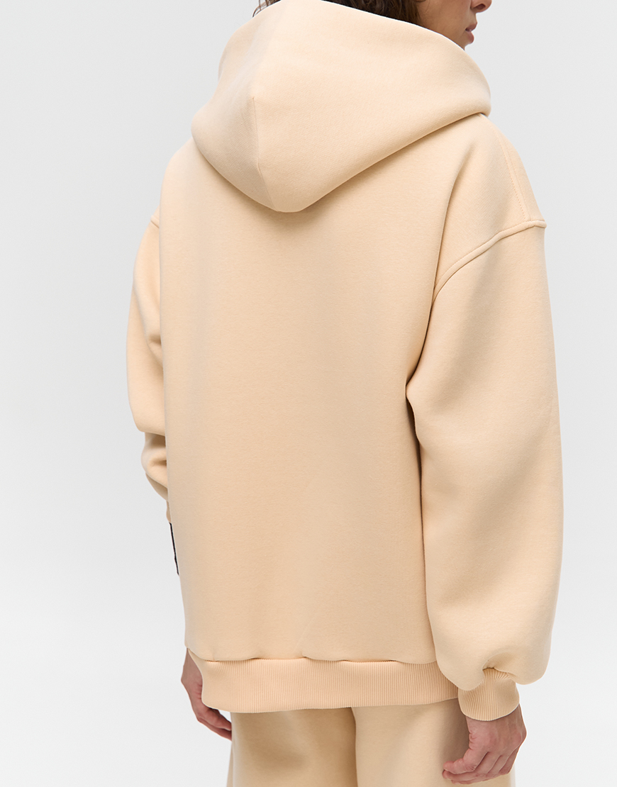 1AK01639 Худі на блискавці утеплене W26 світлий пісок MMSW (MMSW_HD-W26-LS) - фото 4