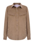 Сорочка прямого крою із вельвету бежева GET DRESSED. (GD_AS25_82)