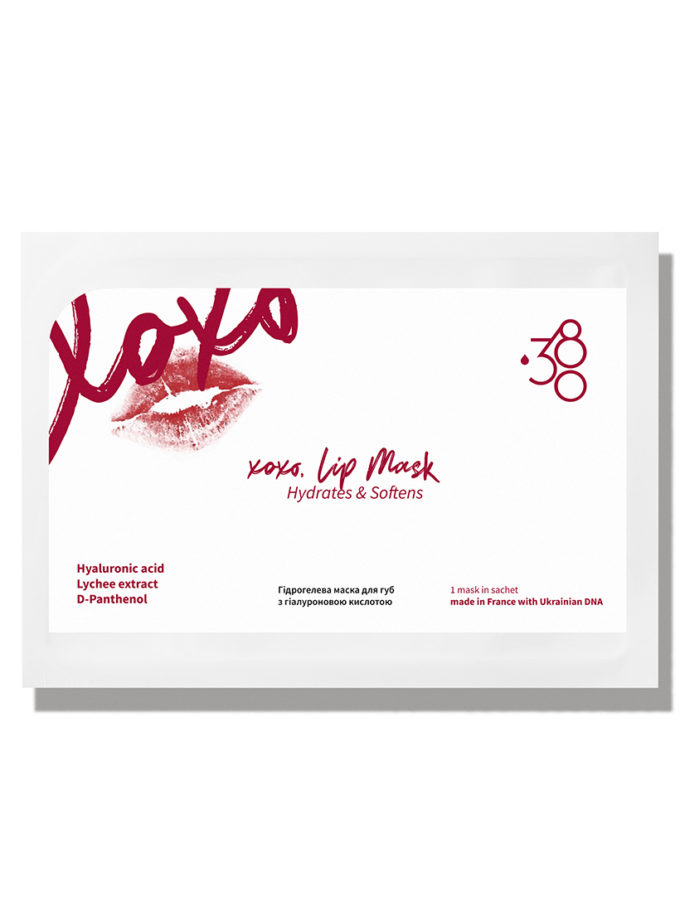 XO XO Lip Mask - гідрогелева маска для губ з гіалуроновою кислотою 380 SKINCARE (SC_380236BF5)