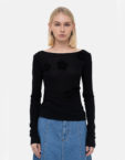 Чорний лонг Crochet Flowers MATCH DENIM (MTCH_sp25-black-crblouse)