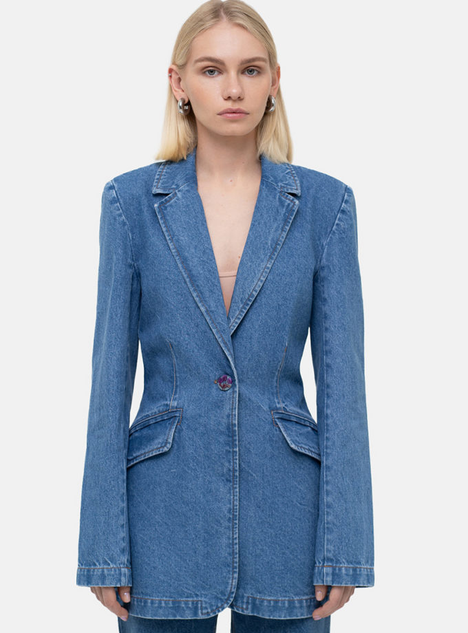 Піджак приталений MATCH DENIM (MTCH_sp25-siluet-jacket-blue)