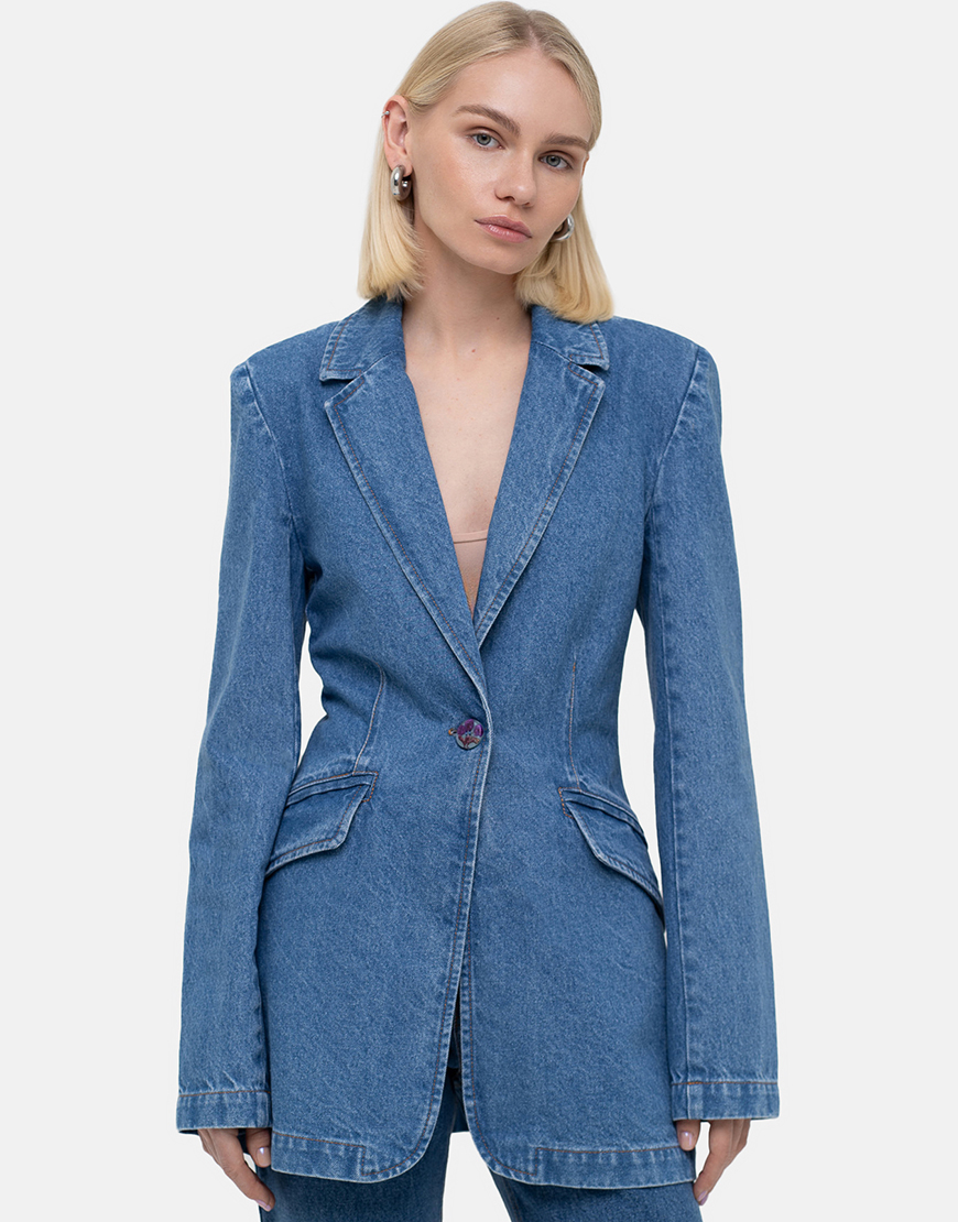 DSC06297 Піджак приталений MATCH DENIM (MTCH_sp25-siluet-jacket-blue) - фото 3