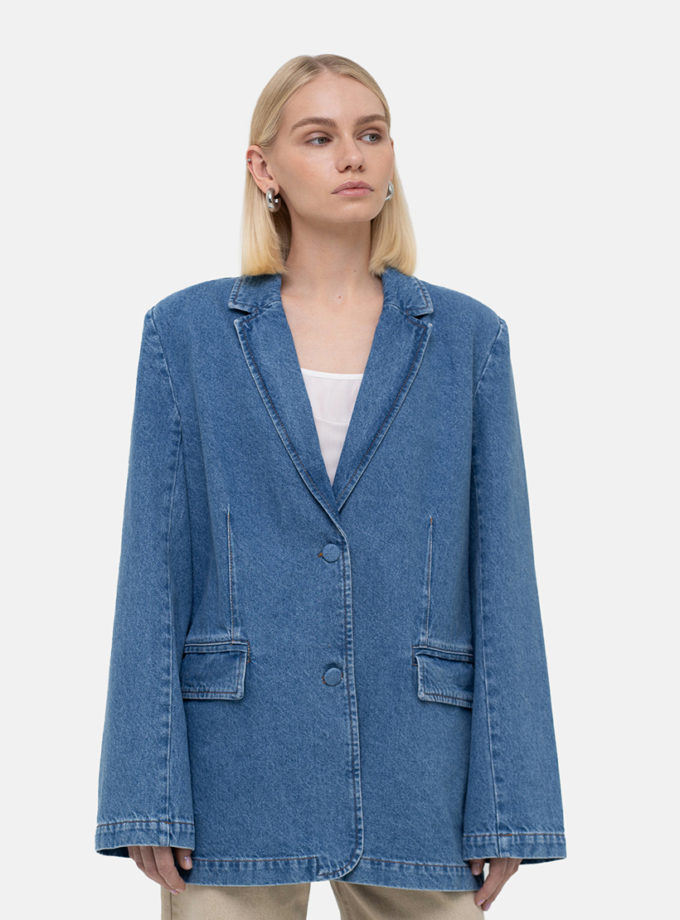 Піджак прямого крою MATCH DENIM (MTCH_sp25-classic-jacket-blue)