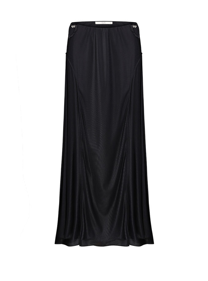 Спідниця трикотажна чорна OUN (oun_D24-13_bl)