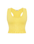 Топ укорочений з кашеміру жовтий CHALETY (CHLT_Baden_Top_ Yellow)