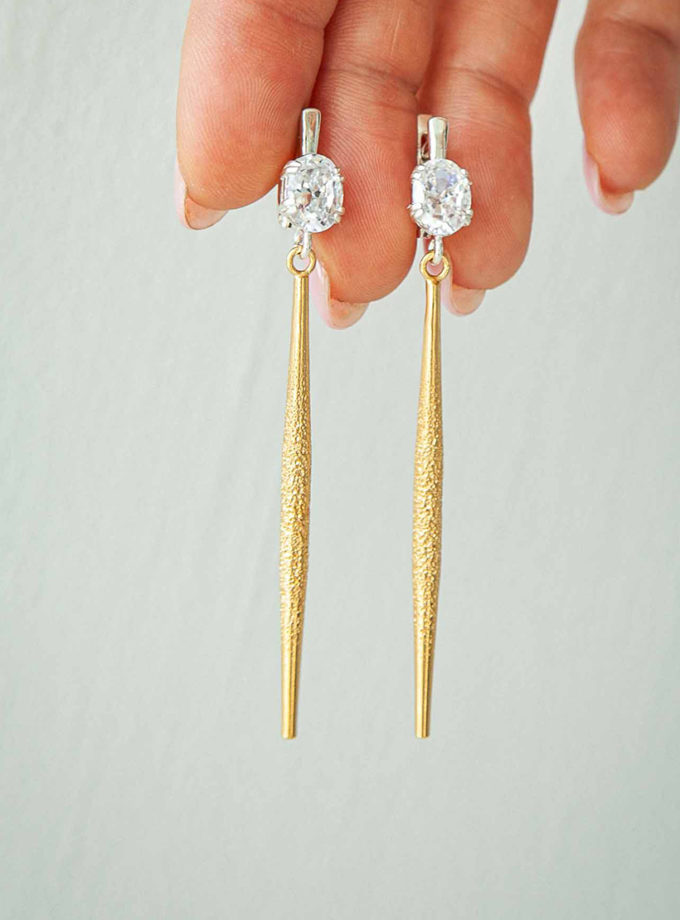 Сережки Lola в позолоті SAMOKISH (SMKSH_E-044-G)