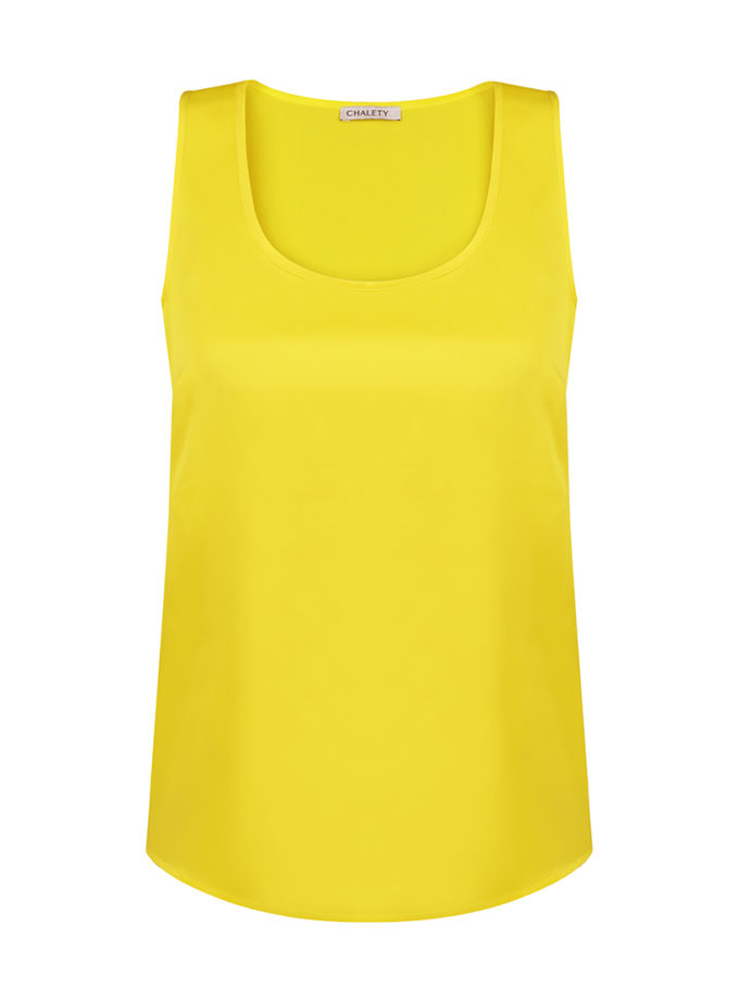 Топ шовковий жовтий CHALETY (CHLT_Wels_Top_ Yellow)