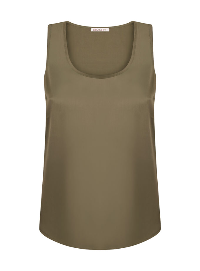 Топ шовковий хакі CHALETY (CHLT_Wels_Top_ Khaki)