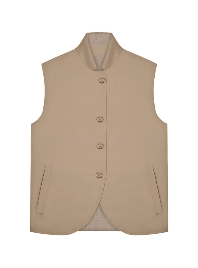 Жилет двосторонній з вовни та кашеміру CHALETY (CHLT_Bern_Gilet_jacket_ Black-1)