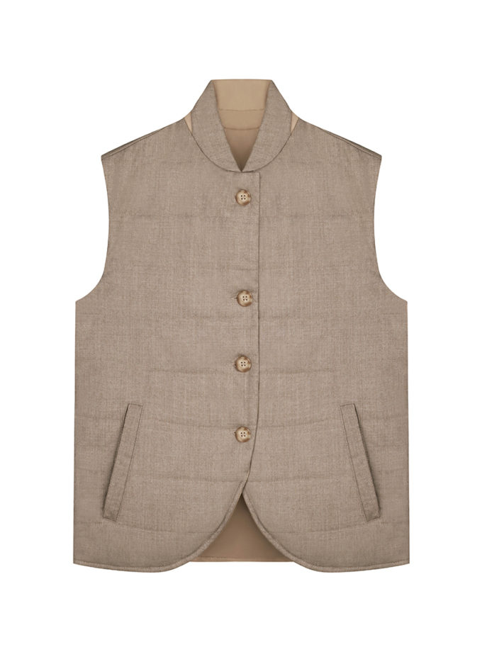 Жилет двосторонній з вовни та кашеміру CHALETY (CHLT_Bern_Gilet_jacket_ Black-1)