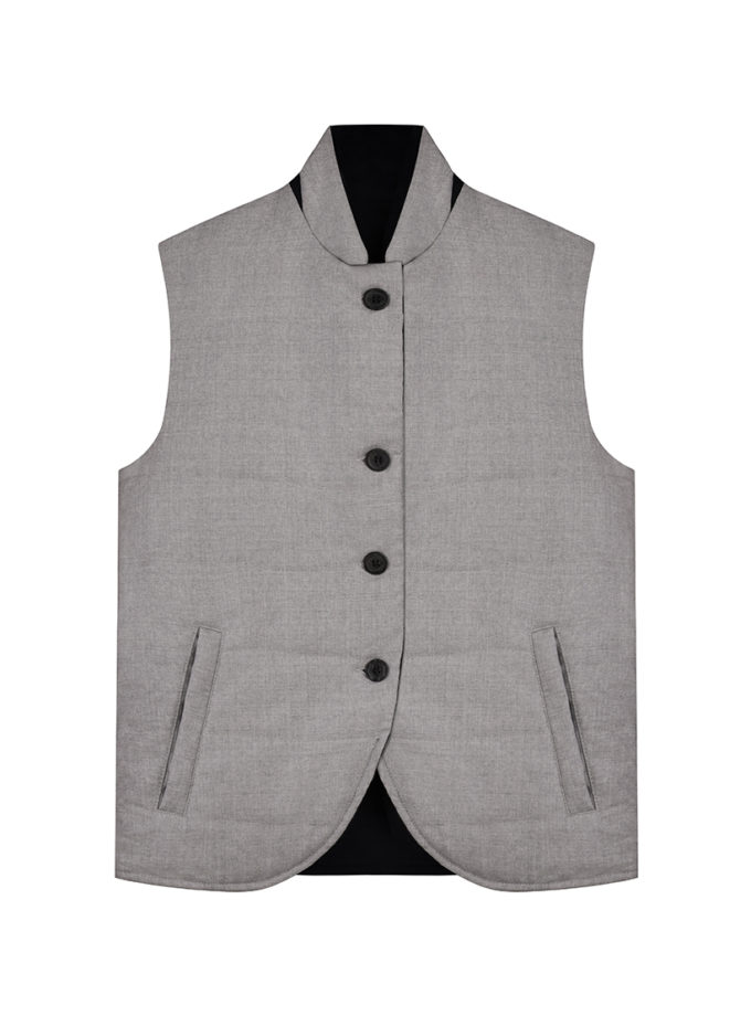 Жилет двосторонній з вовни та кашеміру CHALETY (CHLT_Bern_Gilet_jacket_ Black)