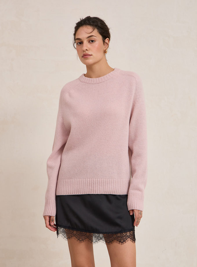 В'язаний светр з вовни ягня рожевий L.A.B BY TERNOVSKAYA (LAB_AW2609)