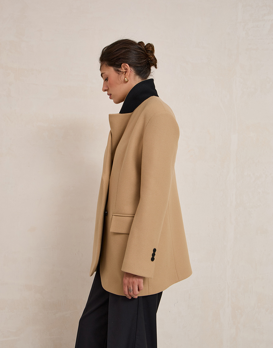 L18934 Пальто вкорочене з натуральної вовни L.A.B BY TERNOVSKAYA (LAB_AW2607) - фото 2