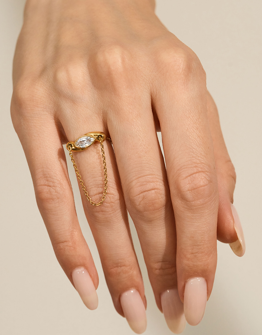 Orxata-Urbe6359 Каблучка 2-в-1 Oхо зі срібла в позолоті ORXATA.JEWELRY (ORX_ring_ojo_gp) - фото 2