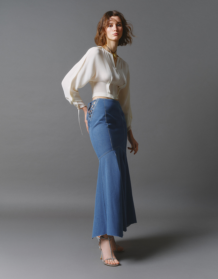 Seesion_14370 Cпідниця джинсова OUN (oun_FW2307) - фото 2