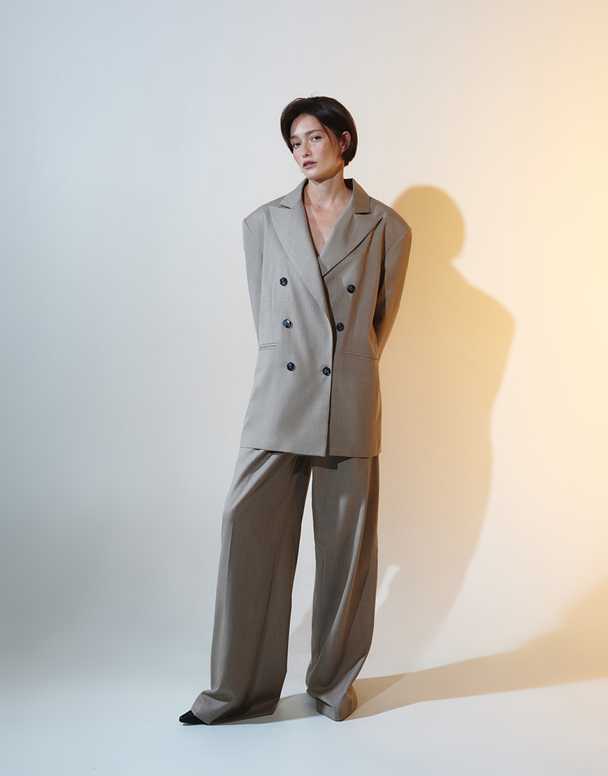 ambitna157224 Бежеві брюки з кашеміру AMBITNA (Ambtn_19_bg) - фото 3