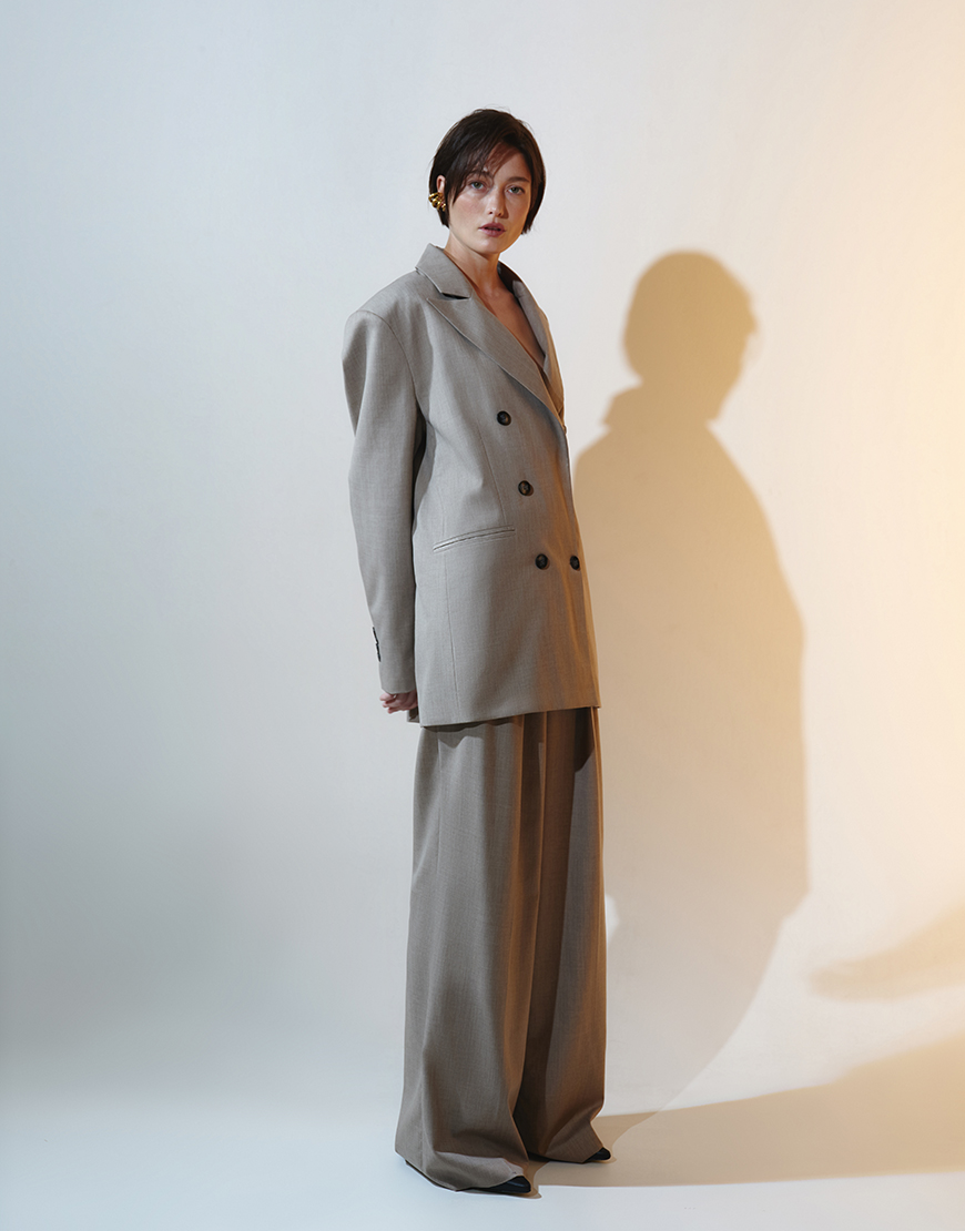 ambitna157240 Бежеві брюки з кашеміру AMBITNA (Ambtn_19_bg) - фото 4