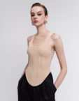 Корсет в нюдовому кольорі з блискавкою на спині FABBY (FBB_FB2500001) - фото 6
