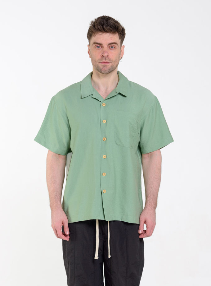 Сорочка гавайка зелена ASSIMETRIA (ASSMTR_SH1901)