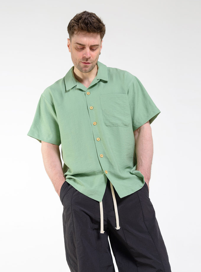 Сорочка гавайка зелена ASSIMETRIA (ASSMTR_SH1901)