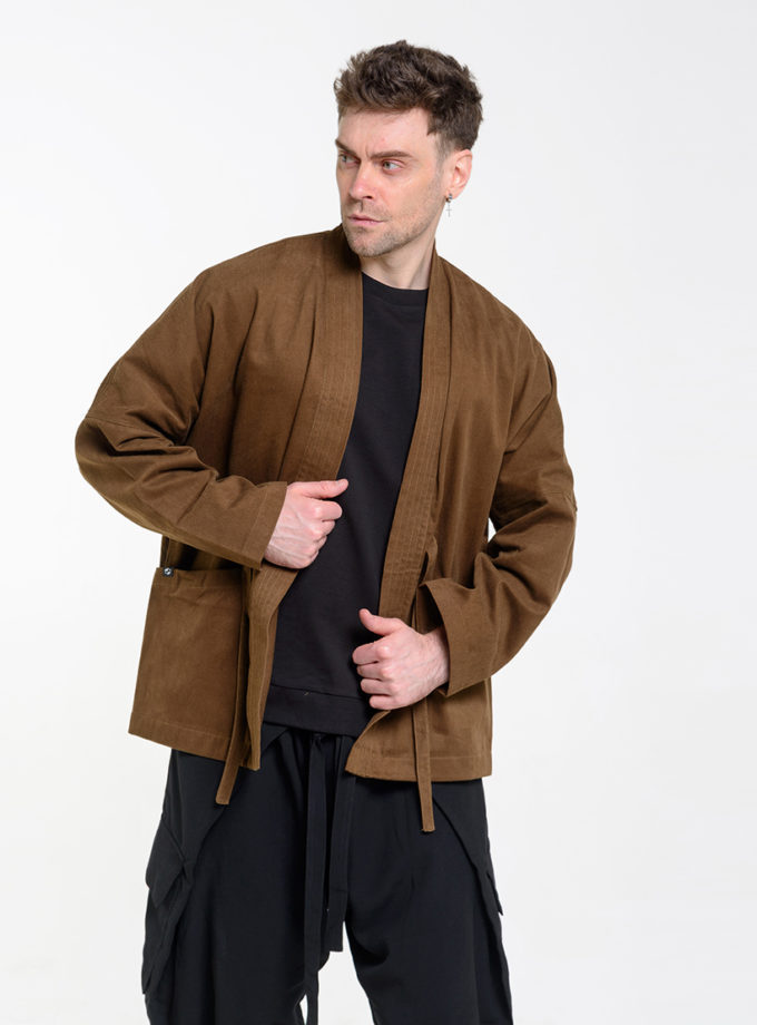 Кімоно Loose коричневе ASSIMETRIA (ASSMTR_KM7703)