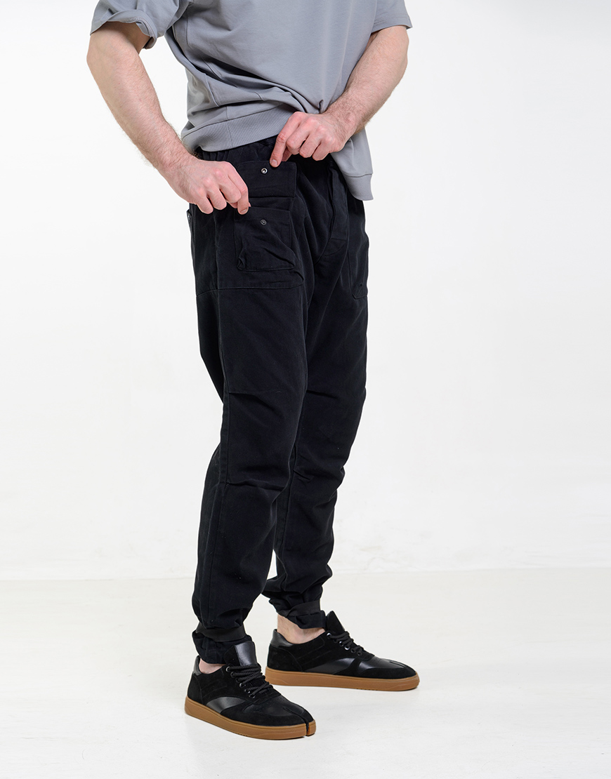 GIN_7652 Штани с маленькою кишенею чорні ASSIMETRIA (ASSMTR_TRP0225) - фото 3