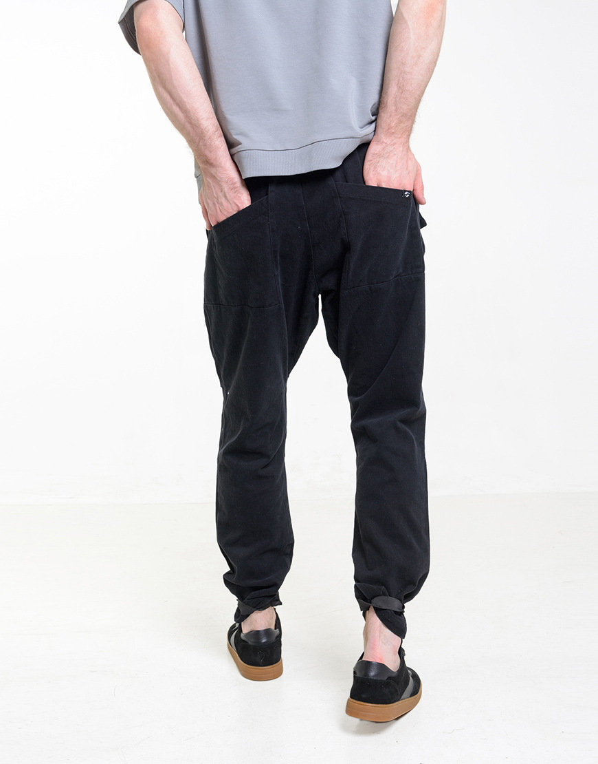 GIN_7654 Штани с маленькою кишенею чорні ASSIMETRIA (ASSMTR_TRP0225) - фото 5