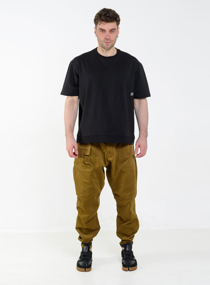 Штани с маленькою кишенею коричневі ASSIMETRIA (ASSMTR_TRP0224)