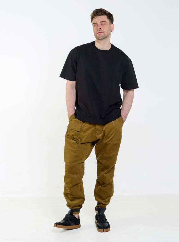 Штани с маленькою кишенею коричневі ASSIMETRIA (ASSMTR_TRP0224)