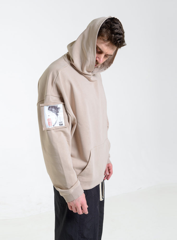 Худі з кишенею бежевий ASSIMETRIA (ASSMTR_HP7712)