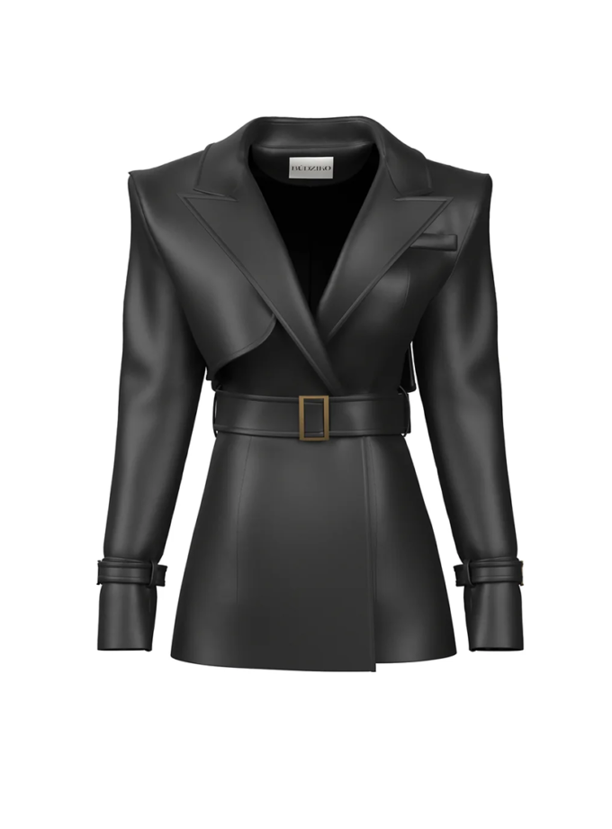 Кроп тренч London чорний BÚDZIKO (BDZ_LND-CT-BL)