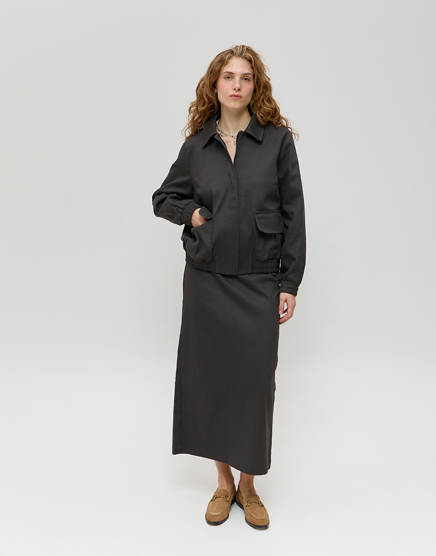 IMG_4875 копія Бомбер сірого кольору ANNA YAKOVENKO (AY_4025) - фото 4