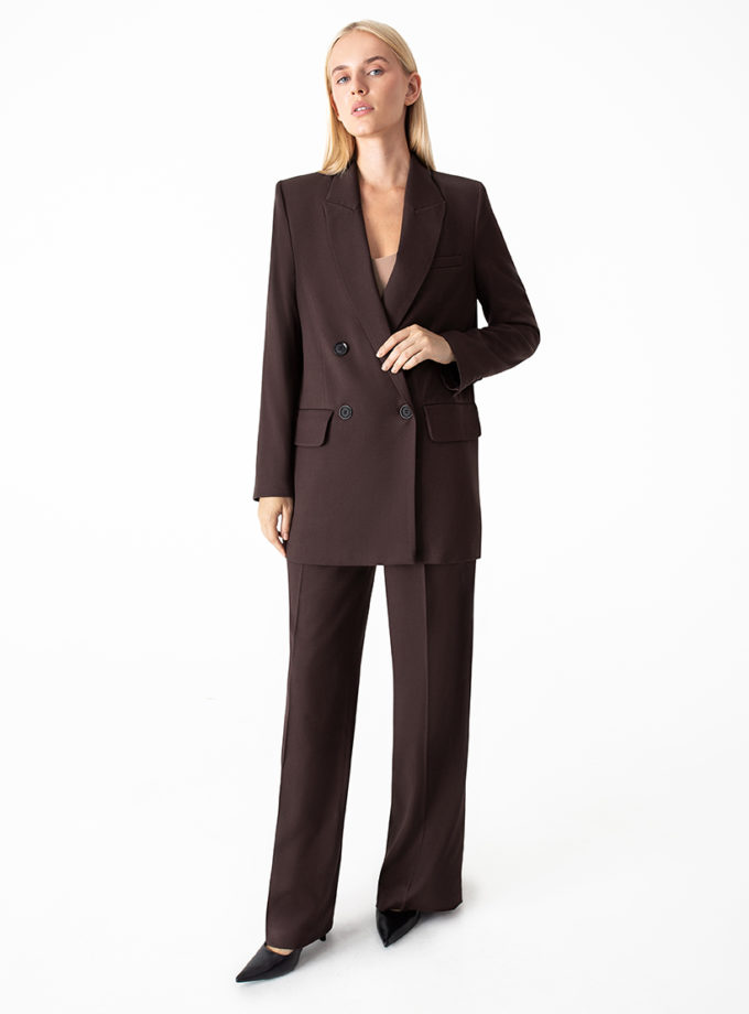 Oversize піджак шоколадний MAGNETIC (MGN_1810CH)