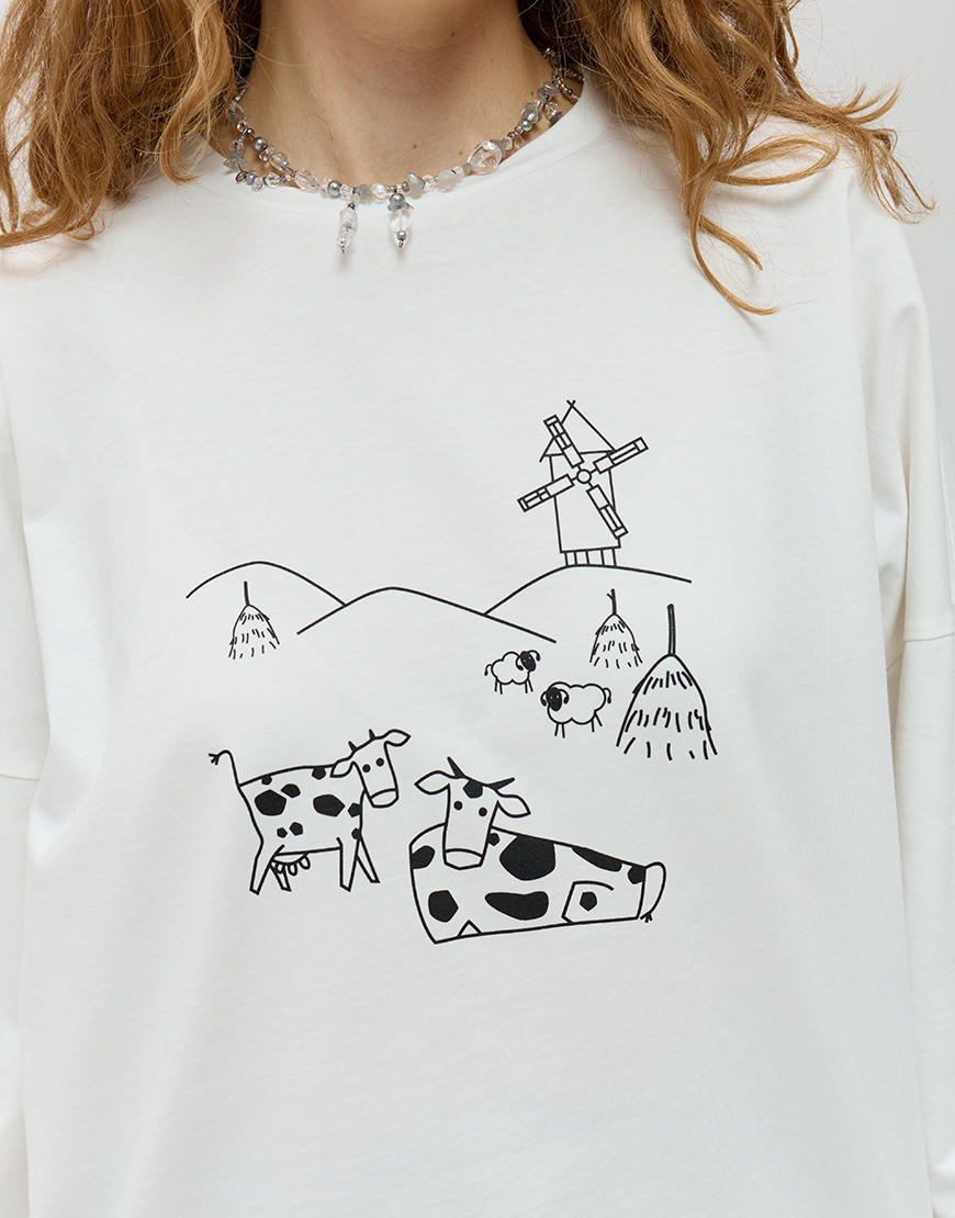 IMG_4977 Бавовняний лонгслів ANNA YAKOVENKO (AY_4031) - фото 5