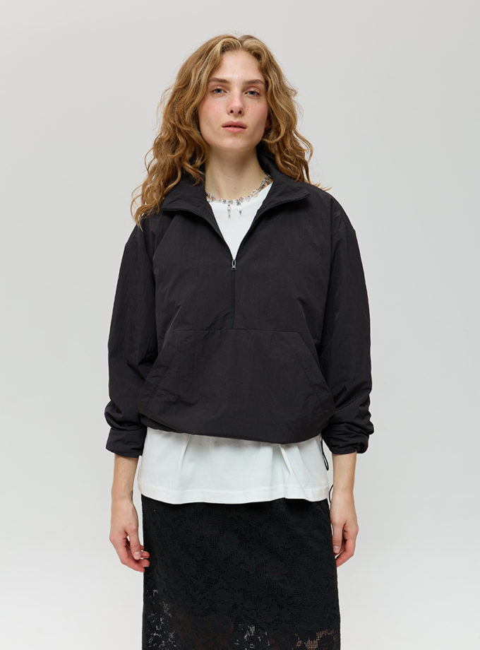 Анорак чорного кольору ANNA YAKOVENKO (AY_4028)