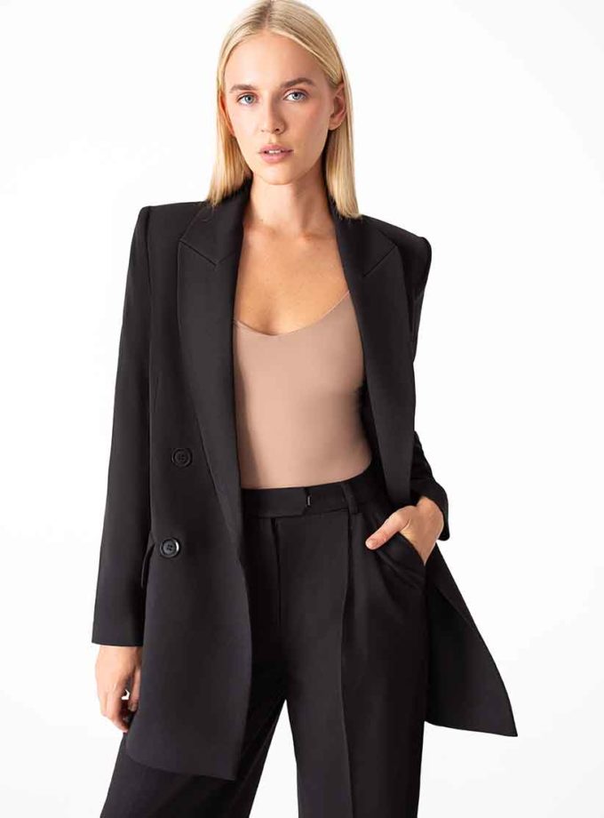 Oversize піджак чорний MAGNETIC (MGN_1810BK)