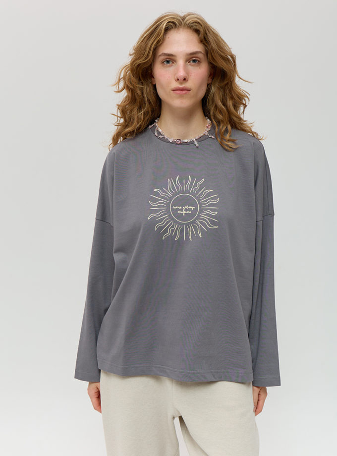 Бавовняний лонгслів ANNA YAKOVENKO (AY_4018)