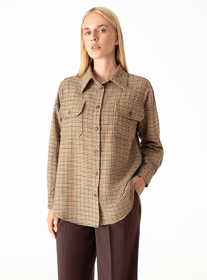 Сорочка oversize в клітинку MAGNETIC (MGN_2111BN)