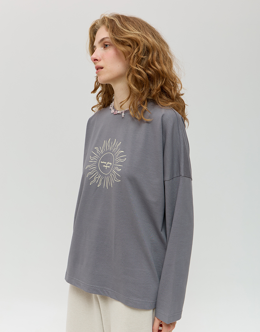 IMG_5225 Бавовняний лонгслів ANNA YAKOVENKO (AY_4018) - фото 3