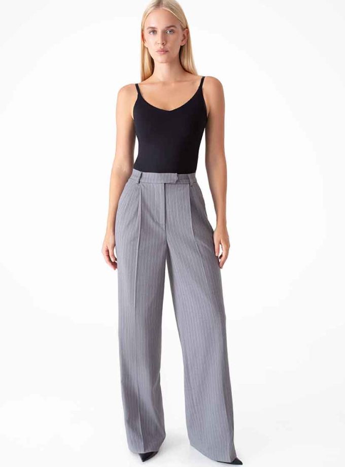 Штани в смужку сірі MAGNETIC (MGN_1773GY)