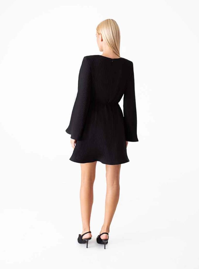 Сукня гофре міні чорна MAGNETIC (MGN_1742BK)