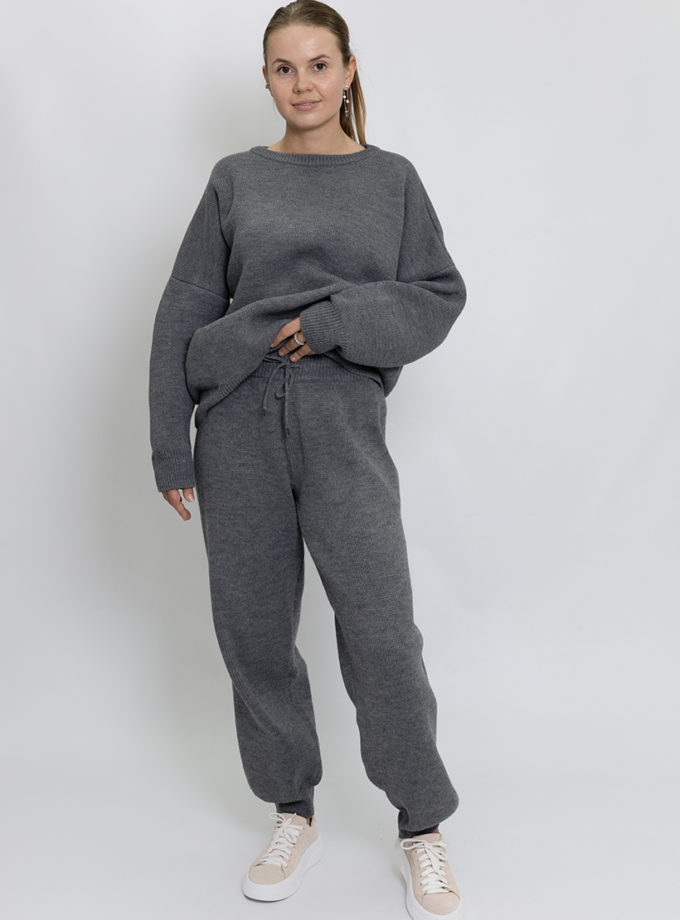 В'язаний трикотажний костюм темно-сірий MMSW (MMSW_ВТК-W26-DGR) - фото 7