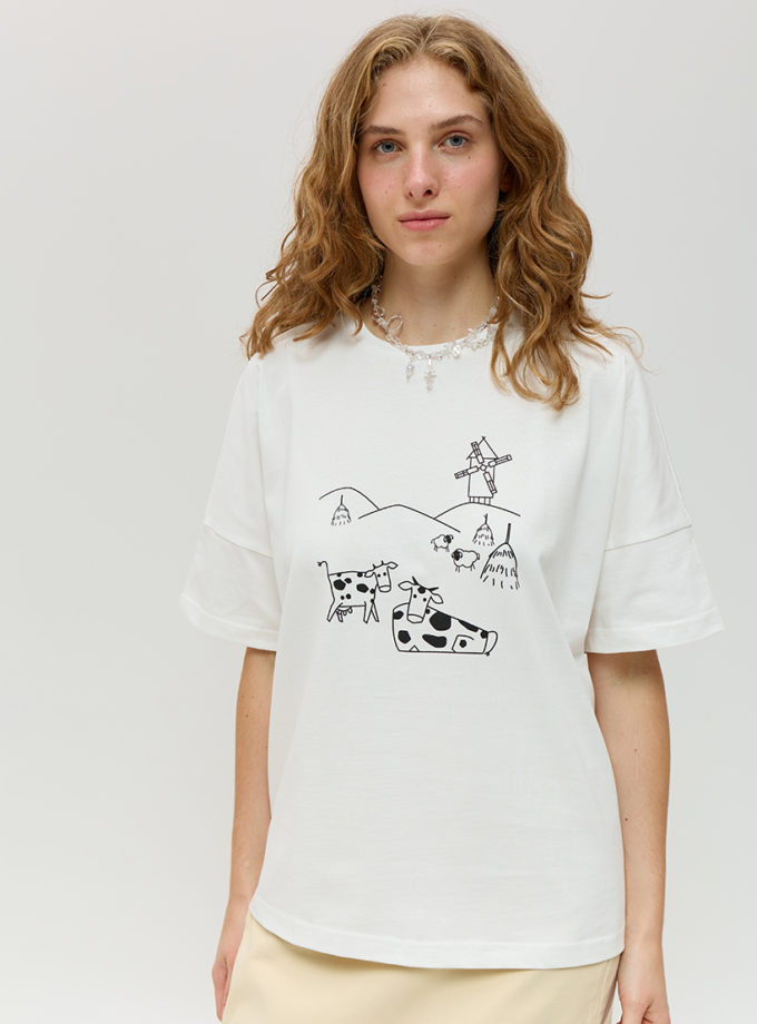 Бавовняна футболка ANNA YAKOVENKO (AY_4019)